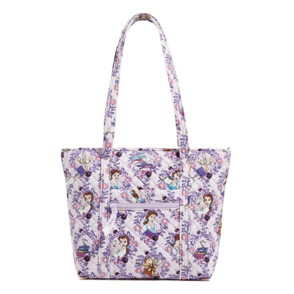 NWT Vera Bradley Disney Beauty and the Beast - Small Vera Tote Bag Belle Floral